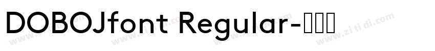 DOBOJfont Regular字体转换
